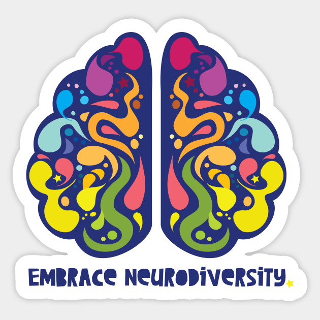 embrace neurodiversity Sticker by spaghettis